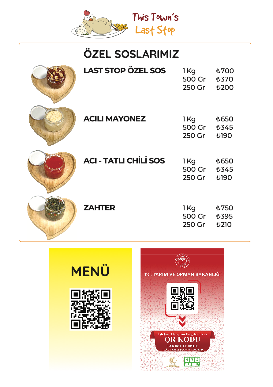 Last Stop Menü 1